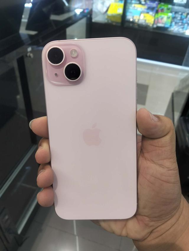 สด/ผ่อน iPhone 15 plus 128GB สีชมพู แบต 88%