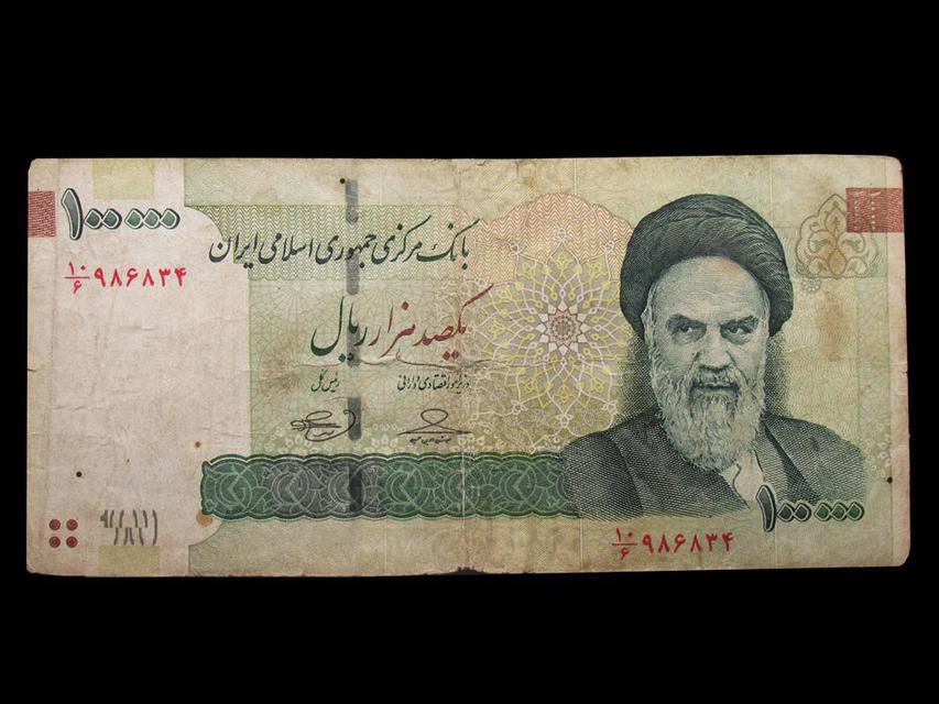 ธนบัตรอิหร่าน ชนิดราคา 100,000 RIALS (รีล)  1