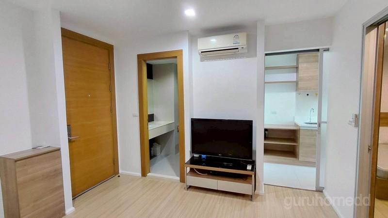 ให้เช่าคอนโด ริทึ่ม รัชดา ห้วยขวาง ขนาด 38 ตรม 1นอน 1น้ำ ห้องมุม ใกล้ลิฟท์ พร้อมเฟอร์นิเจอร์และเครื่องใช้ไฟฟ้า - ghd0006 4