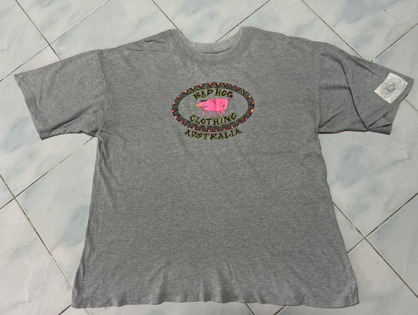 🐷 Vintage 90s Bad Hog Clothing Australia | อก 25 ไซส์เทพ | แขนเดี่ยว 🐷