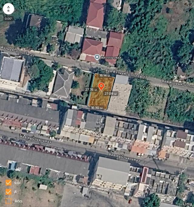 Vายถูก ทีดิน 111 ตารางวา ติดถนนคอนกรีตสาธารณะ ซอย ติวานนท์-ปากเกร็ด 27 อ.ปากเกร็ด จ.นนทบุรี 4