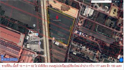 น่าซื้อไว้ ที่ดินติดถนนซุปเปอร์ไฮเวย์เชียงใหม่ เนื้อที่ 16 -0 - 82 ไร่ ขายเหมายกแปลง 115 ล้าน พร้อมโอน อ.สารภี เชียงใหม่