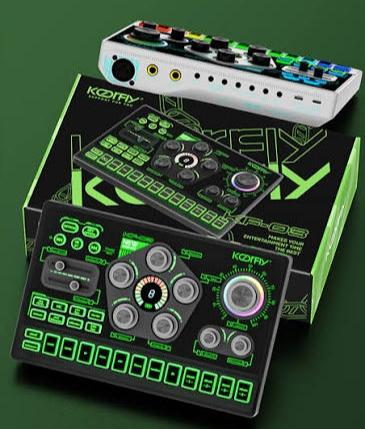 Koorfly-kf03 ซาวด์การ์ดไลฟ์สดพร้อมไมค์