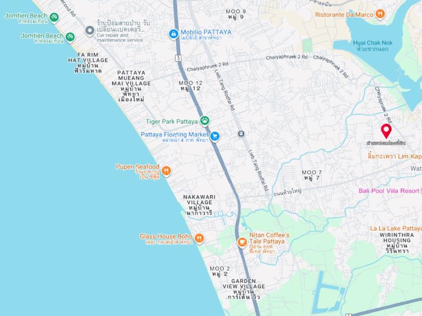 ขายที่ดินถมแล้ว 31 ไร่ ไร่ละ 7.2 ล้านบาท ใกล้หาดจอมเทียน ต.ห้วยใหญ่ อ.บางละมุง ชลบุรี  7