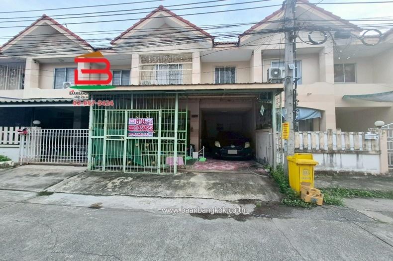 ทาวน์เฮาส์ หมู่บ้าน วิโรจน์วิลล์ เนื้อที่ 18.2 ตรว. ถนนทางหลวงหมายเลข 345 ตำบลละหาร อำเภอบางบัวทอง จังหวัดนนทบุรี