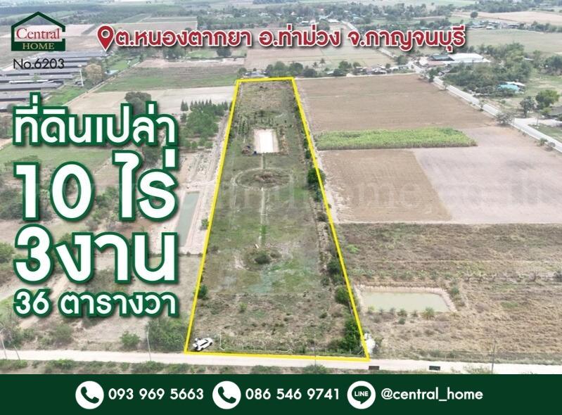 ที่ดินเปล่า 10-3-36 ไร่ ท่าม่วง กาญจนบุรี ปลูกต้นสักทองกว่า 500 ต้น 1