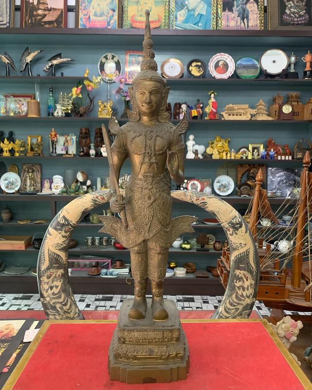 พระสยามเทวา ทองเหลืองขนาดใหญ่ 3