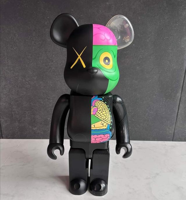 Kaws Bearbrick Dissected Companion (Black) 1000%  1