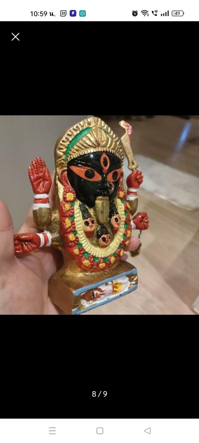 พระแม่กาลีลิ้นทอง งานอินเดีย รูปที่ 7