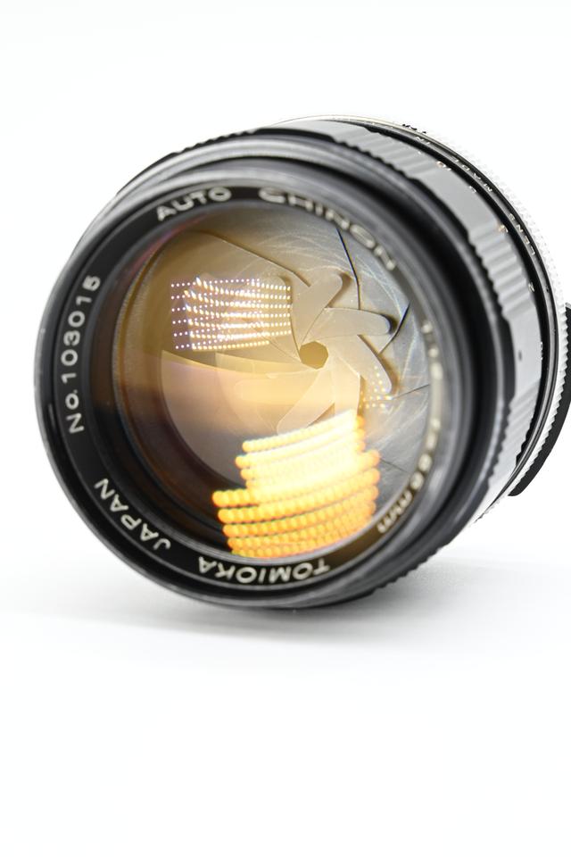 เลนส์มือหมุน Tomioka japan auto chinon 55mm f1.2.M42(rare) 8