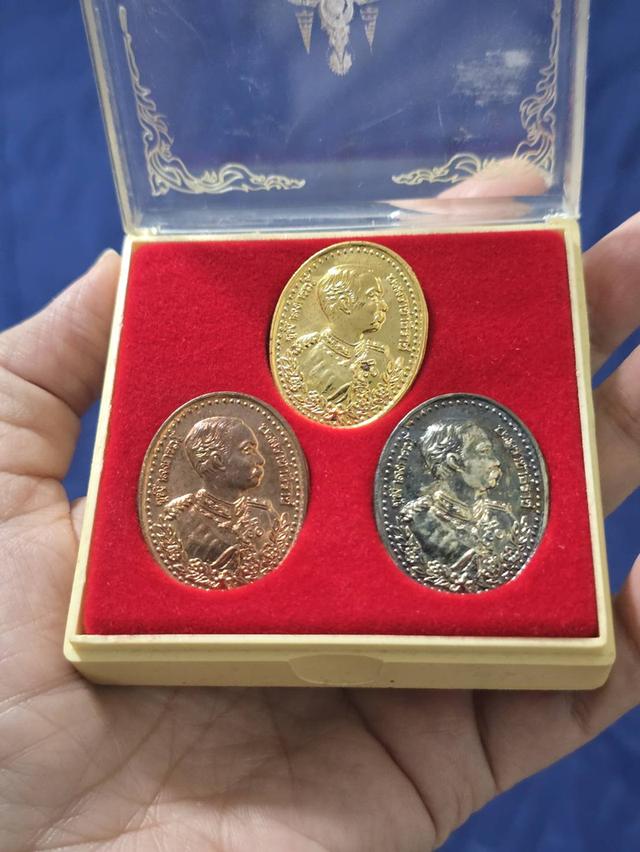 ชุดเหรียญรัชกาลที่ 5 หลังพญาครุฑ วัดพระแก้ว รูปย่อยที่ 2