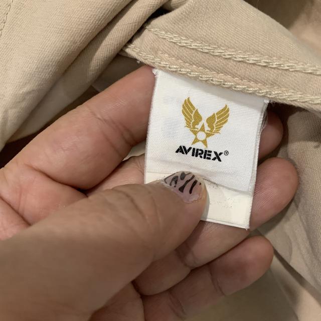 เสื้อเชิ้ต Avirex สีน้ำตาลเบจ รูปที่ 13