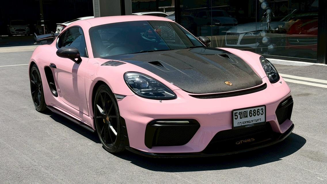 💖 PORSCHE 718 CAYMAN 2.0 Turbo 2018 💖 สีดำดุดัน WRAP ชมพูสุดคิวท์ 🖤🎀 แต่งหล่อจัดเต็ม พร้อมซิ่ง! รูปย่อยที่ 2
