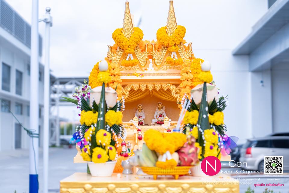 พิธีตั้งศาลพรหม ศาลเทพ ศาลเทพารักษ์และศาลเจ้าที่ พิธีพุทธาภิเษก พิธีถอนศาลต่าง ๆ ชลบุรี ศรีราชา พัทยา ระยอง 14