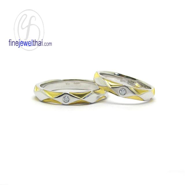 Finejewelthai แหวนคู่รัก แหวนแต่งงาน แหวนเพชรพรีเมี่ยม RC1350cz