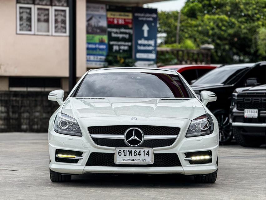 รหัสรถ WRT6414 Benz SLK200 Amg Package 1.8 R172 Convertible AT สีขาวปี2013