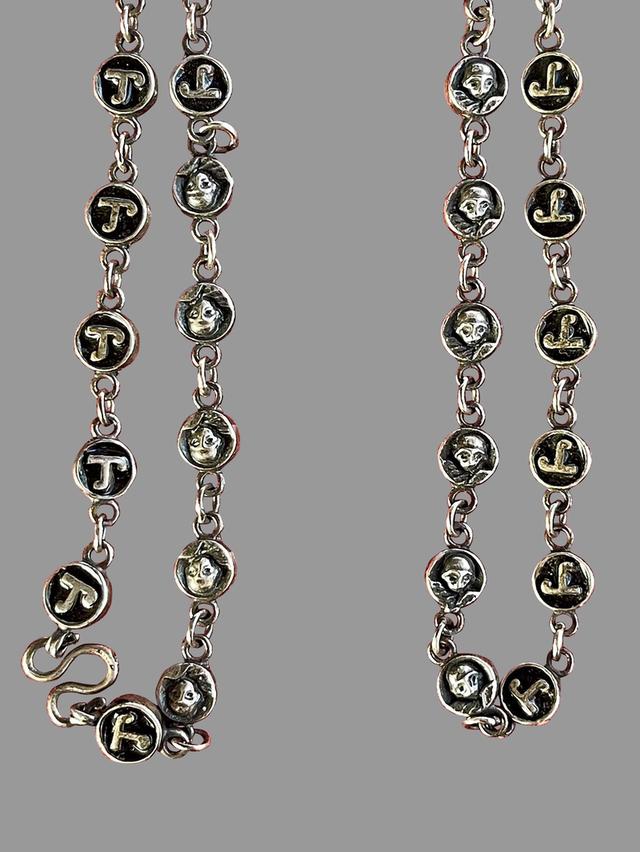 สร้อยนะโมพ่อท่านคล้าย วัดสวนขัน เนื้อเงิน ปี2508 3