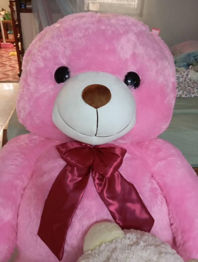ขายตุ๊กตายักษ์สีชมพูสภาพดีพร้อมของแถม