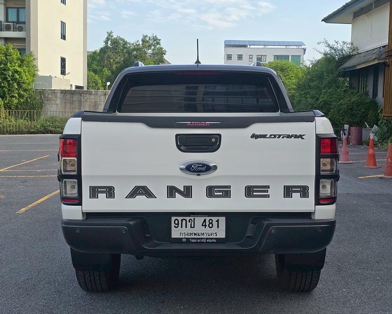 รหัสรถ QT481 FORD RANGER Double cab Wildtrak 2.0L Bi-Turbo 4x2 10AT สีขาว ปี2019
