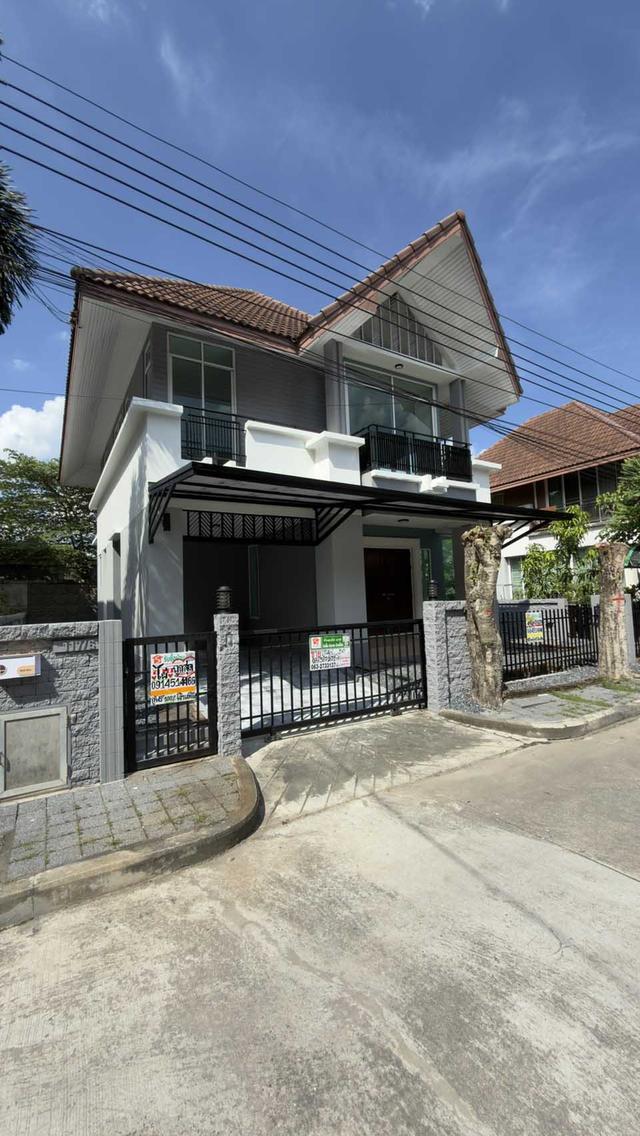 🛡 รปภ. 24 ชม. กล้องวงจรปิด สวนหย่อม! บ้านเดี่ยวในหมู่บ้านดูแลดี ย่านลาดกระบัง 🌳 📍 🏠 หมู่บ้านไวกีกิ ชอร์ ถ.พัฒนาชนบท 4 4