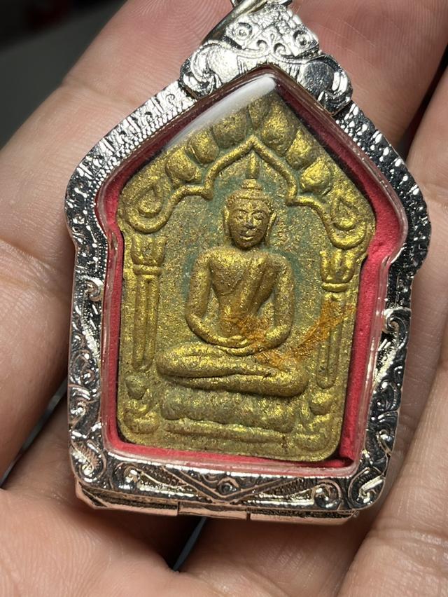 193. พระขุนแผนพลายชุมพล พิมพ์ใหญ่ กุมารทองแดง วัดแค จ.สุพรรณบุรี เนื้อเขียวมณีลาภ ตะกรุดทองแดง ติดจีวรหลวงพ่อคูณ 10