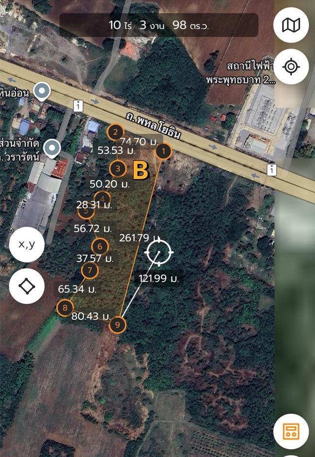 ขายที่ดิน15ไร่ และ 12 ไร่  ติดถนนพหลโยธิน1พระพุทธบาท สระบุรี ลพบุรี พิกัด ตรงข้ามสถานีไฟฟ้าพระพุทธบาท 7