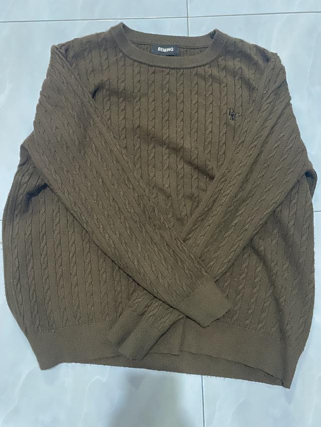 เสื้อคาดิเกน beming สีน้ำตาล