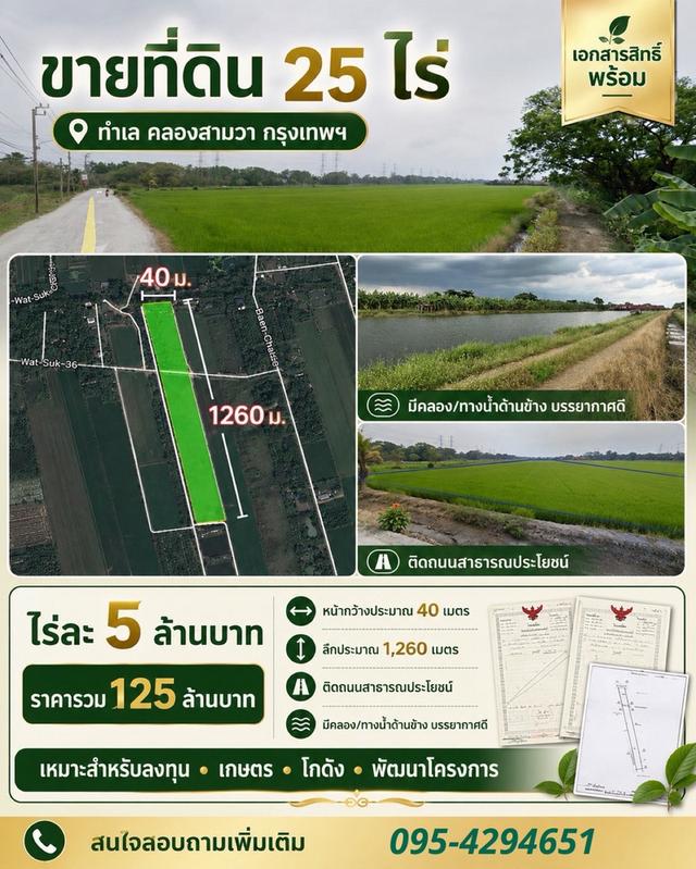 ที่ดินทำเลเหมาะสำหรับการลงทุนและพัฒนา 6