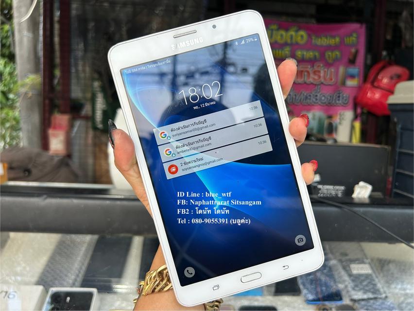 Samsung Tab A (6) 7นิ้ว  ใส่ซิมโทรได้ 4G ใช้งานปกติ ได้ทุกซิมแบตดี