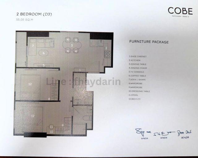 CM04382 ขายดาวน์ คอนโด โค้บบ์ รัชดา-พระราม 9 COBE Ratchada-Rama 9 ถ.เทียมร่วมมิตร 6