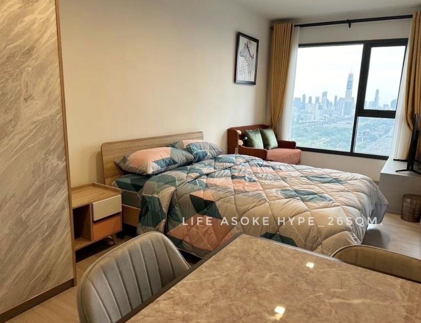 ให้เช่า คอนโด new room for rent Life Asoke Hype : ไลฟ์ อโศก ไฮป์ 26 ตรม. studio type close to MRT Rama9 6