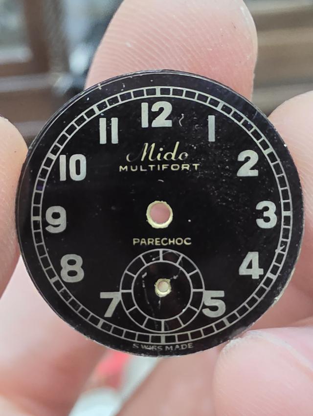 A.อะไหล่ หน้าปัด นาฬิกา MIDO WATCH FACE 2 เข็มครึ่ง หายาก ของเก่าเก็บ รุ่นเก่า ขายตามสภาพ พร้อมส่ง