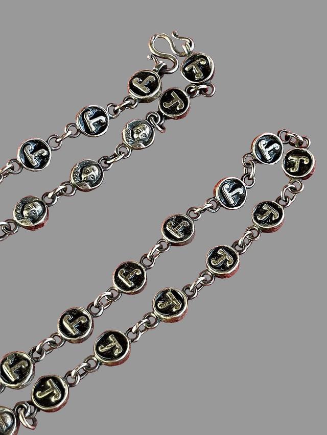 สร้อยนะโมพ่อท่านคล้าย วัดสวนขัน เนื้อเงิน ปี2508