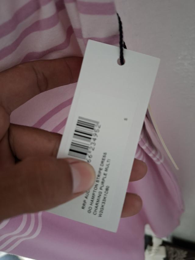 เดรส ม่วง Guess มือ1