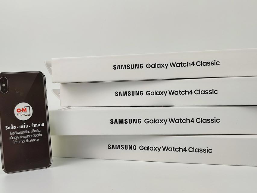 ขาย/แลก Samsung Galaxy Watch4 Classic 46mm สี Black (Bluetooth + Wifi + GPS ) ศูนย์ไทย สินค้าใหม่มือ1 เพียง 7,900 บาท  2