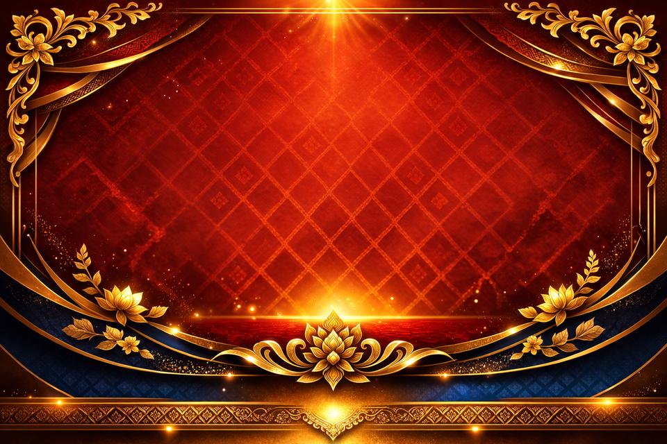 กรอบภาพลายไทย ใช้ในการออกแบบ รูปที่ 12