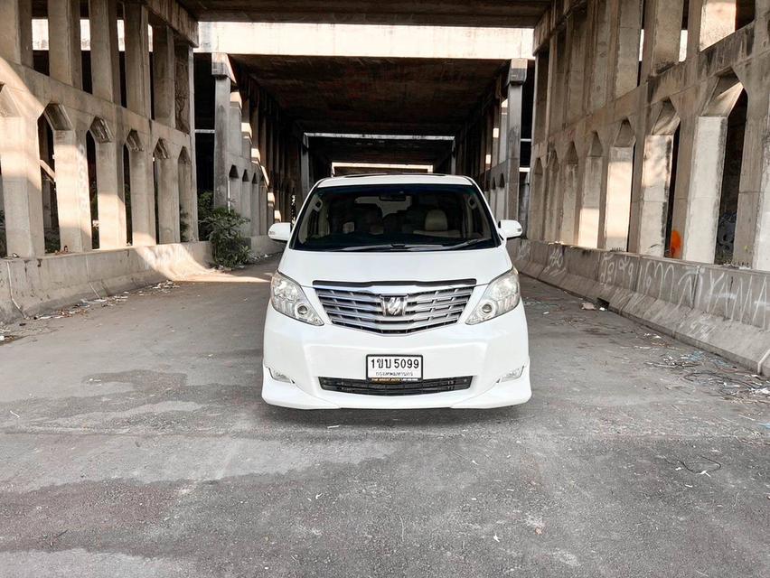 Toyota Alphard 2.4V ปี 2010 โฉม ปี 08-14 เครื่องเบนซิน เกียร์ Auto สีขาว ไมล์แท้เพียง 222,763 km. 2