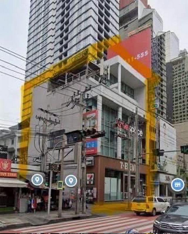 ขายอาคารพาณิชย์ 5.5 ชั้น พร้อมที่ดิน 61 ตร.วา ติดถนนอโศก ผังเมืองสีแดง FAR 10 2