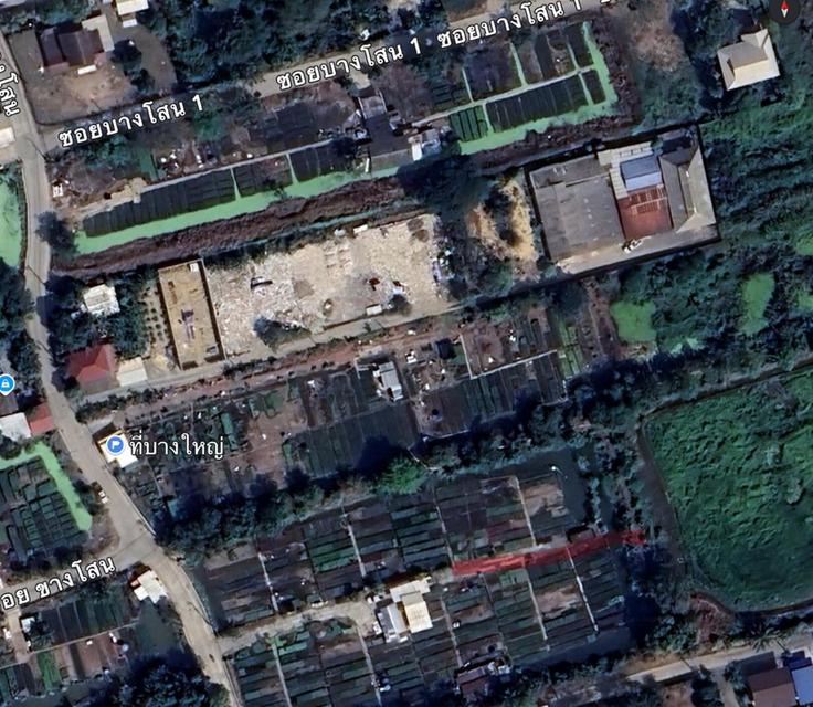 ขายที่ดินพร้อมสิ่งปลูกสร้าง ทำเลทอง 2-2-5.5 ตร.ว. ติดถนนกาญจนาภิเษก อ.บางใหญ่ จ.นนทบุรี หลังโรงถ่ายกันตนา บางใหญ่ 6