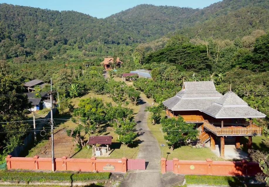 ขายบ้านสวนไม้สักทรงไทย ท่ามกลางธรรมชาติและวิวภูเขาล้อมรอบ 10,000,000 บาท จังหวัดเชียงใหม่ 4