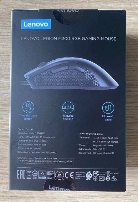 เมาส์ Lenovo Legion M300 RGB Gaming Mouse 2