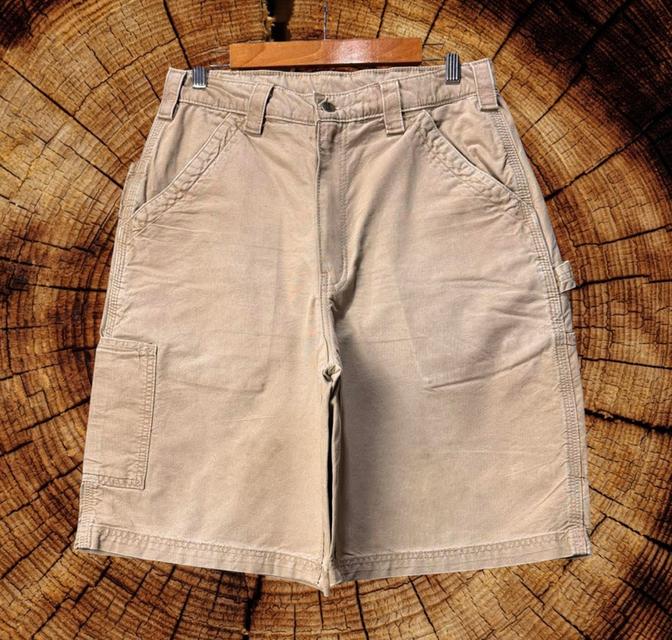 📣📣ขาสั้น Carhartt B147 Dark Khaki (สีกากีเข้ม หรือน้ำตาลสว่าง ... Size 32 "/ยาว 23" / ปลายขา13" รูปย่อยที่ 2