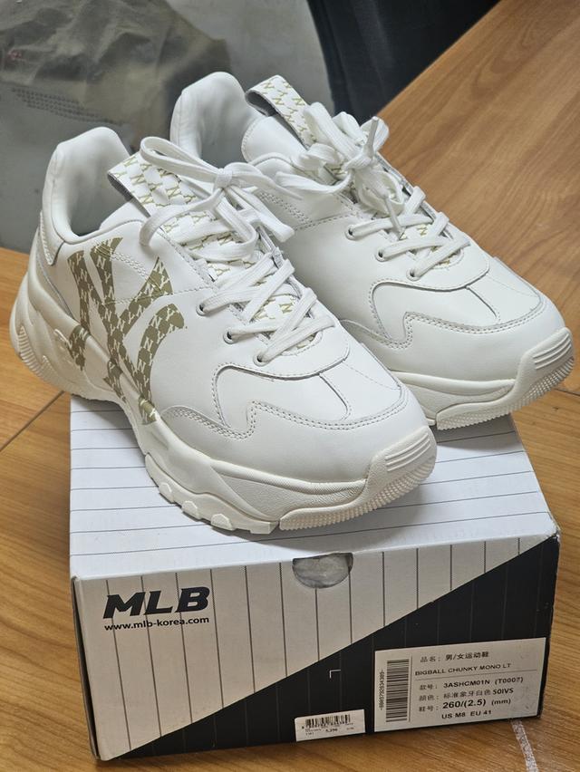 mlb รองเท้าผ้าใบ unisex รุ่น 3ashcm01n 50ivs - สีขาวงาช้าง 6