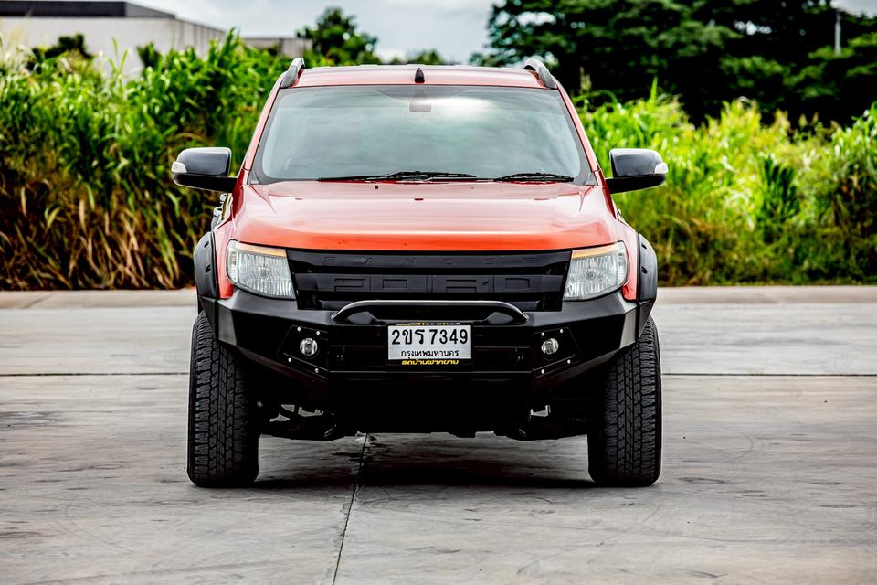 Ford Ranger 3.2 Wildtrak 4x4 Hi-Lander Double Cab เกียร์ AT ปี 2014 สีส้ม แต่งครบสวยๆ