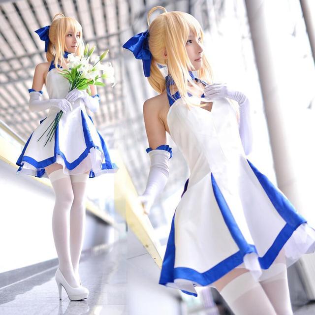 Saber Lily จาก Fate/ZERO ฉลองครบรอบ 10 ปีของ Type-Moon ชุดเดรสลิลลี่สีน้ำเงิน