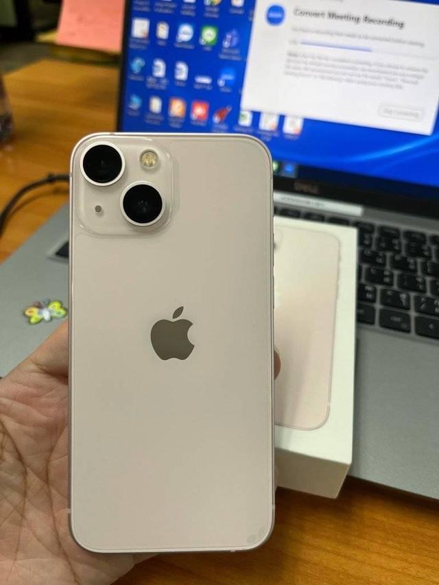 iphone 13 mini สีขาว สภาพใหม่กริ๊บ