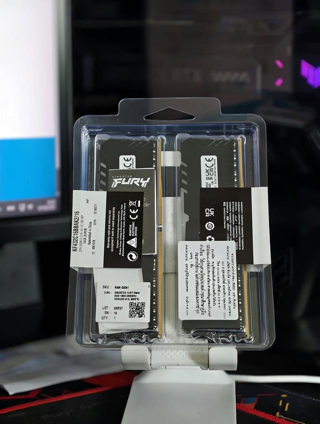 🔥 [ของใหม่ มือ 1] RAM KINGSTON FURY BEAST RGB DDR4 Bus 3200 (16GB Kit 8GBx2) 🔥 รูปที่ 3