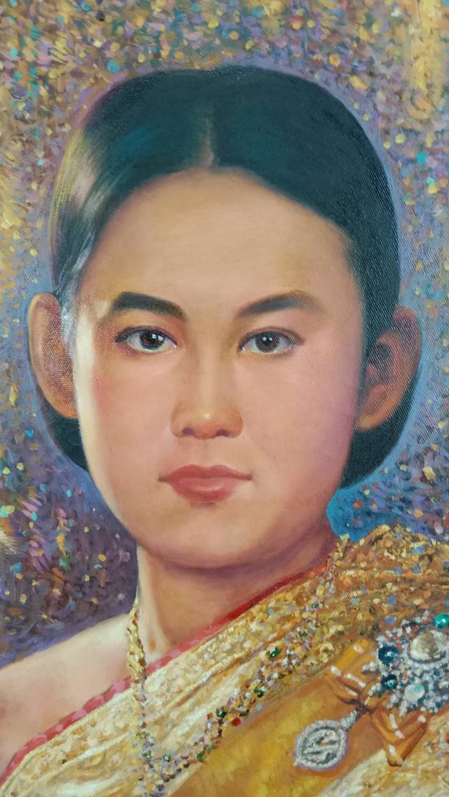 118.ภาพวาดสีน้ำมันพระบรมสาทิสลักษณ์ สมเด็จพระกนิษฐาธิราชเจ้า กรมสมเด็จพระเทพรัตนราชสุดาฯ สยามบรมราชกุมารี 2