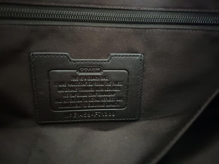 กระเป๋า Coach Briefcase สีน้ำตาล แท้ รูปที่ 5