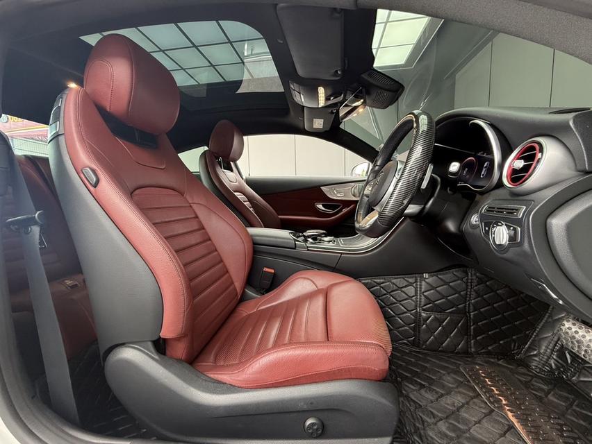 2021 BENZ C-CLASS, C200 COUPE AMG DYNAMICโฉม W205 ปี14-23 สีขาว เกียร์ออโต้ รูปที่ 4
